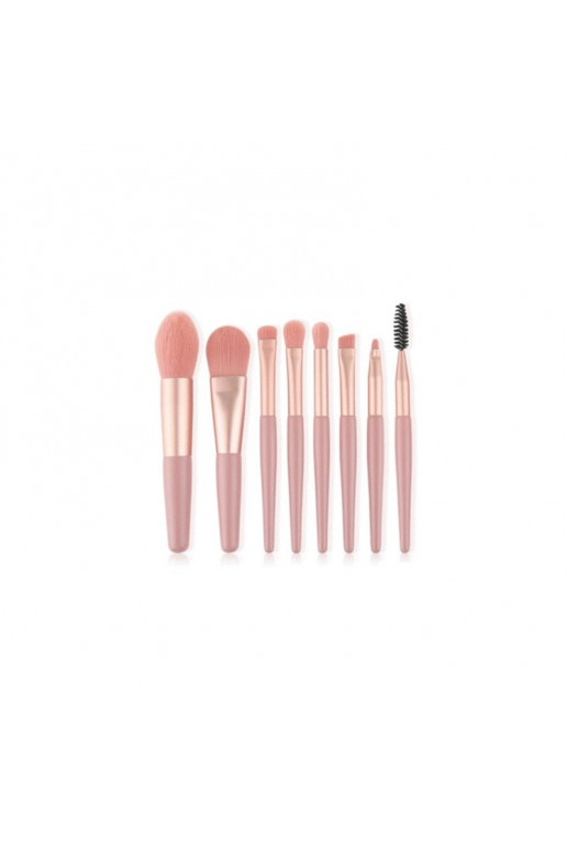 Set 8 makeup brushes, miękkie andprecyzyjne morelowe PZ29MOR