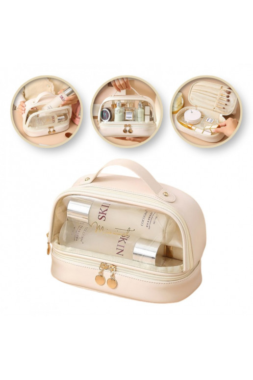 Cosmetics bag organizerkosmetyki owa dwupoziomowa 23x13,5x16cm KS115B