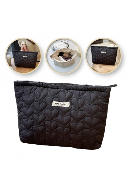 Cosmetics bag jednokomorowa  serca 25 x 5 x18 cm KS120CZ