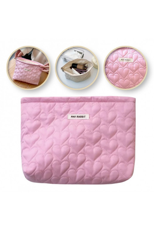 Cosmetics bag jednokomorowa  serca 25 x 5 x18 cm KS120R