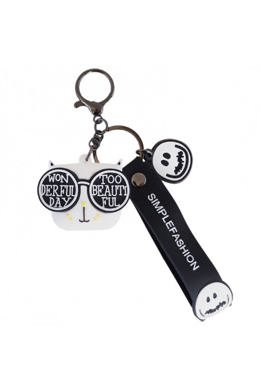 Keychain WONDERFUL DAY w okularach  5,2 x 4,5 cm BRL331B