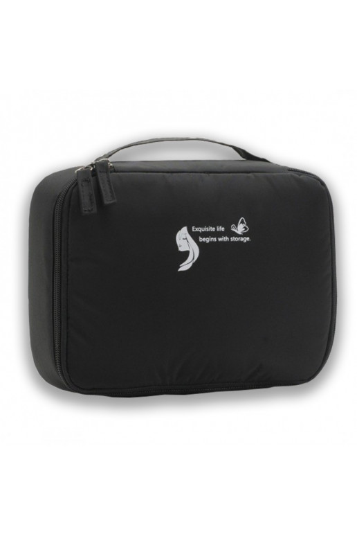 KOSMETYCZKA DAMSKA Rozkładana organizer black color KS30CZ