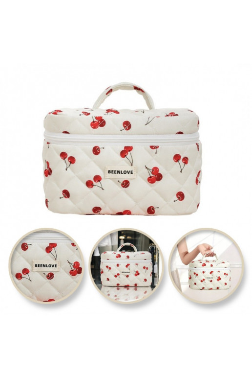 Cosmetics bag damska   w wisienki 17 x 17 x 25,5cm KS123