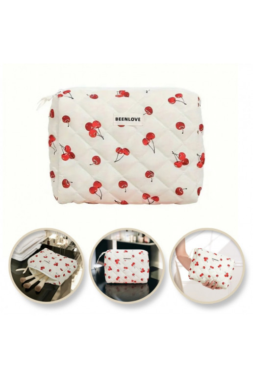 Cosmetics bag damska  w wisienki 19 x 24 x 7cm KS124