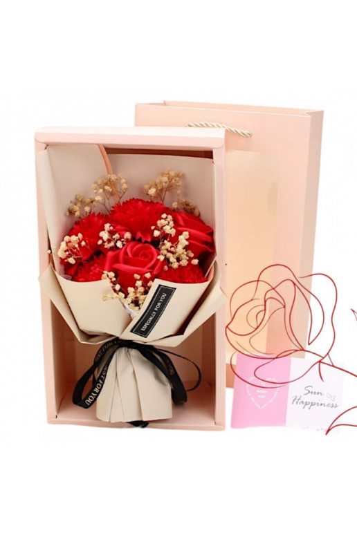 Bukiet zapachowych ów mydlanych  6 pcs.  flower box BUK09CZE