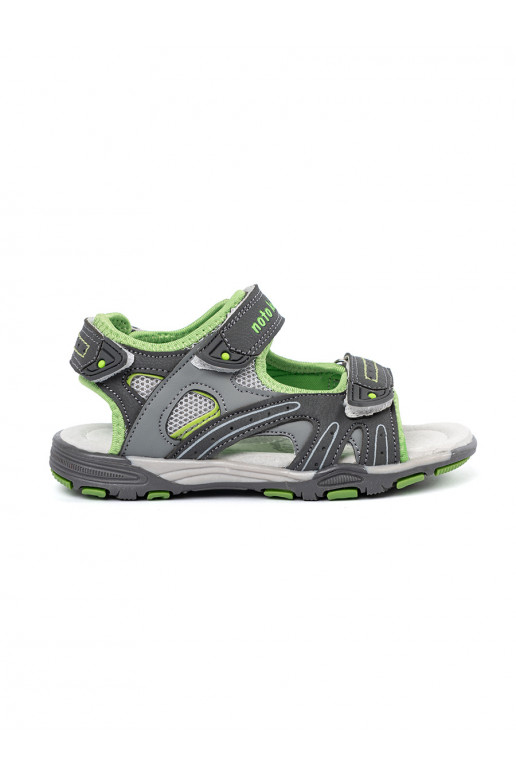 gray sandals boyish