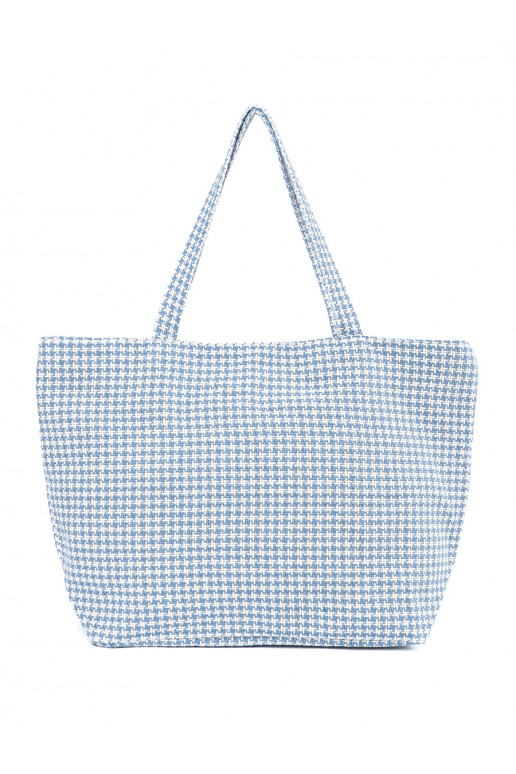  Handbag /bag plażowaInniebiesko-białą kratkę