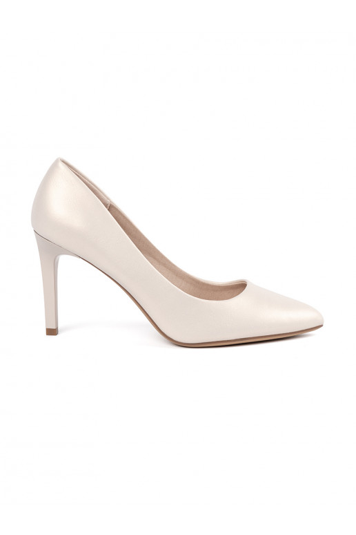 The classic model High heels light beige