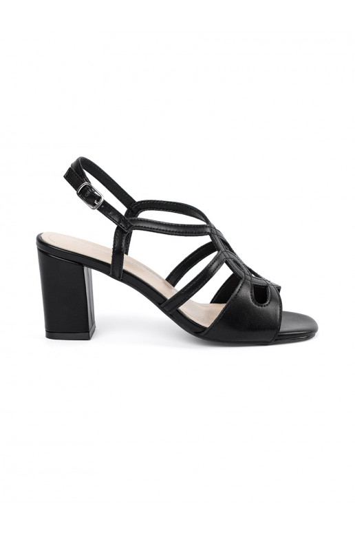 black sandals womens on highheels