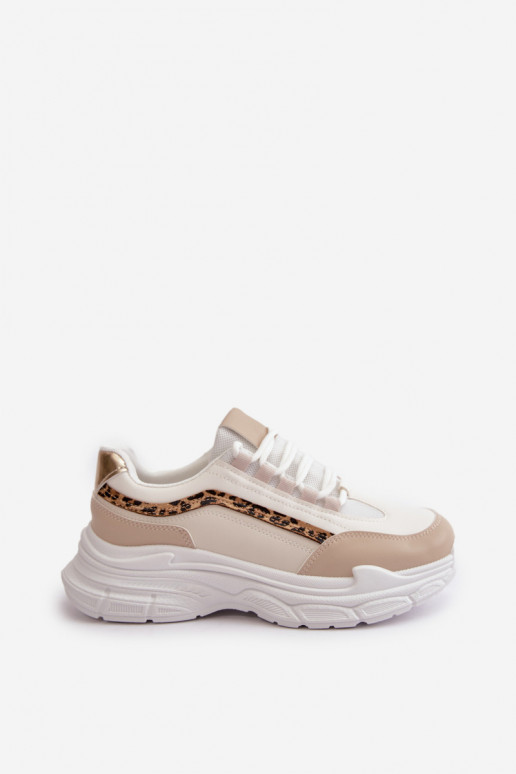 Women's Platform Sports Shoes White Henley Women's Platform Sports Shoes White Henley
