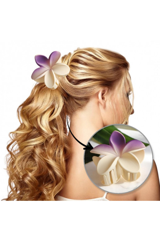 Gorgeous Barrette hair clip XL  OMBRE matowy owy withem 7,5 x 8cm SP402