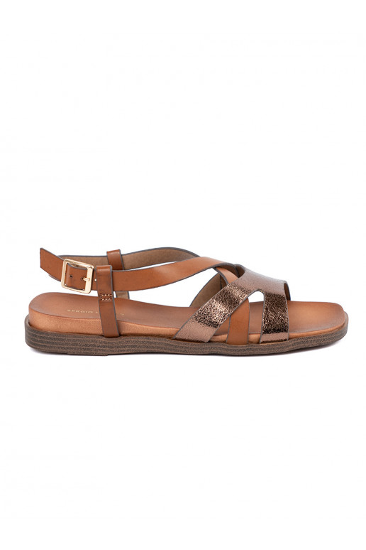 equals Brown color sandals Sergio Leone