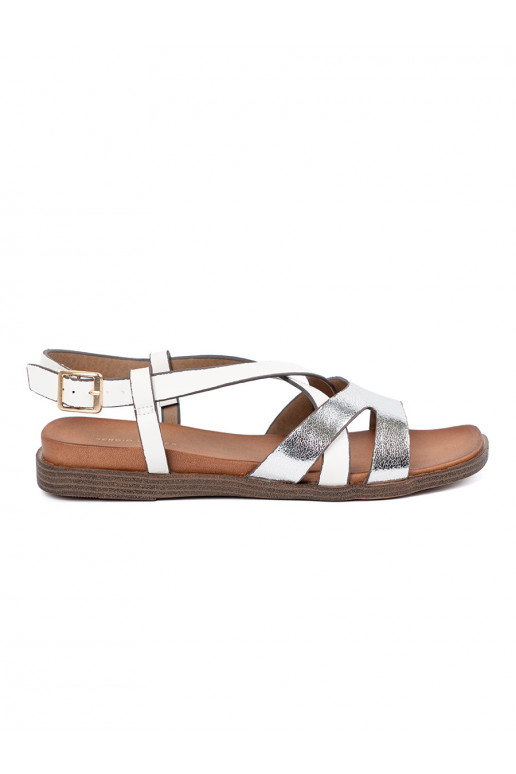 equals white color sandals Sergio Leone