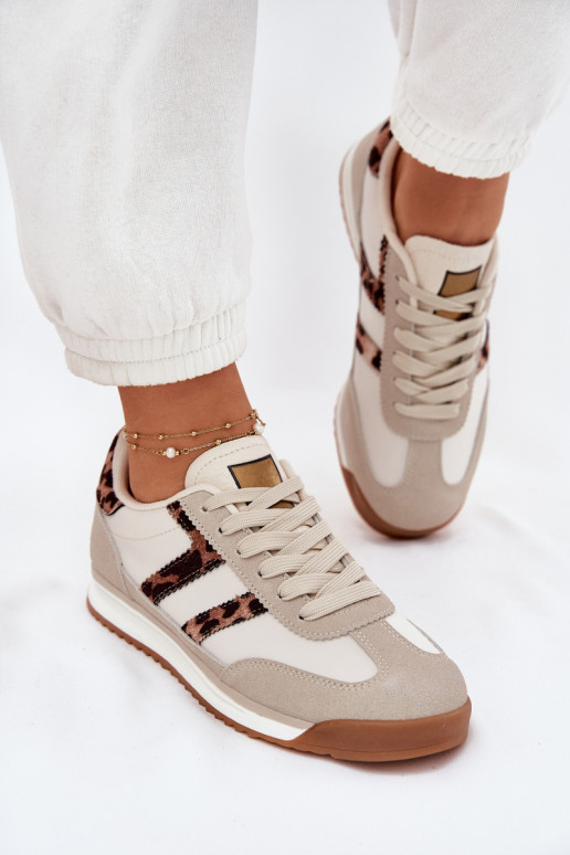 Low Women's Sneakers Leopard Beige Rulaana