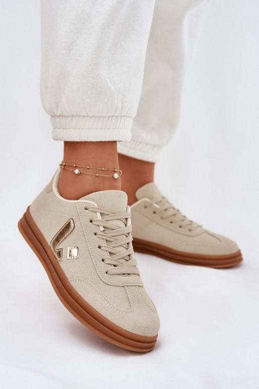 Women's Eco Suede Sneakers Beige Micca