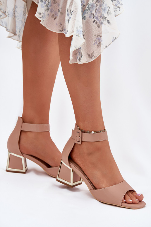 Women's Heeled Sandals Nude Zennia