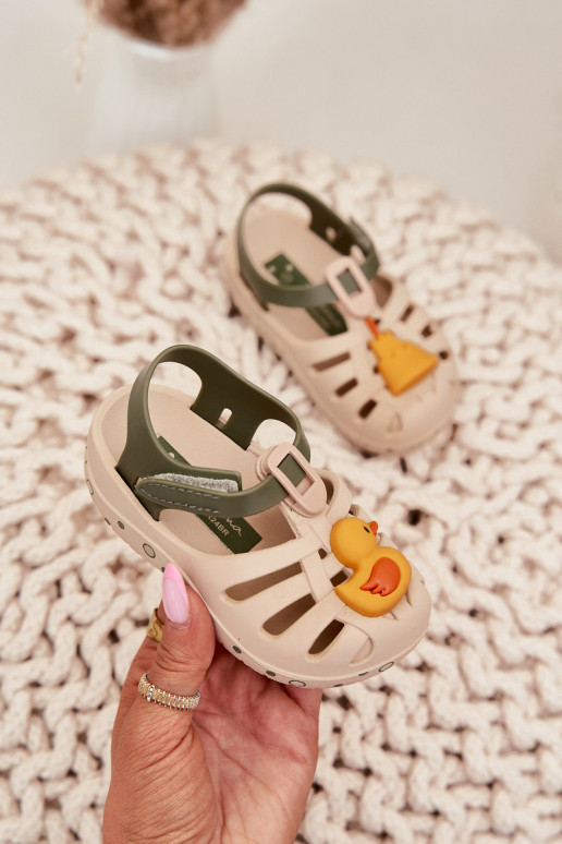 Children's Sandals With Velcro 83619 Beige Ipanema Summer XV Baby