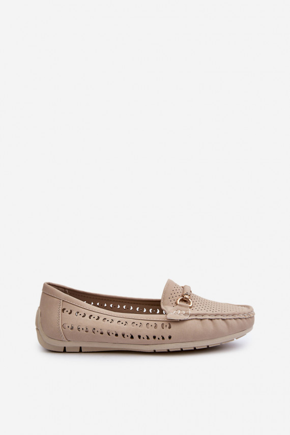 Women's Black Lattice Loafers Rasirna