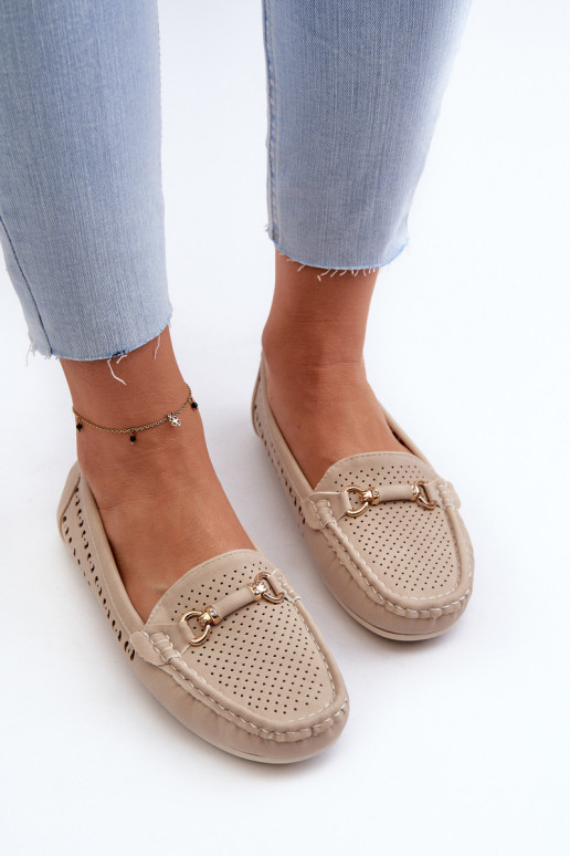 Women's Black Lattice Loafers Rasirna