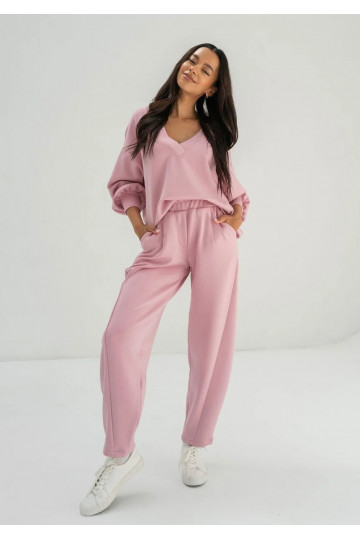 Ollie - Pink rayon sweatpants