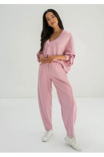 Ollie - Pink rayon sweatpants 2