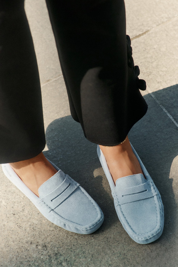 Suede Women's Moccasins Big Star RR274943 Blue