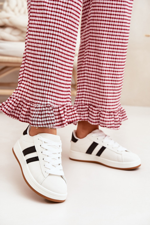 Women's Sports Sneakers Made Of Eco Leather White Ravina
