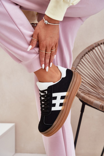 Women's Platform Sneakers Black Syliyana 2