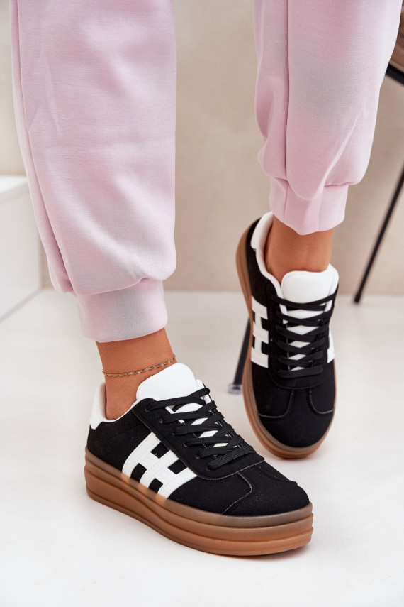 Women's Platform Sneakers Black Syliyana