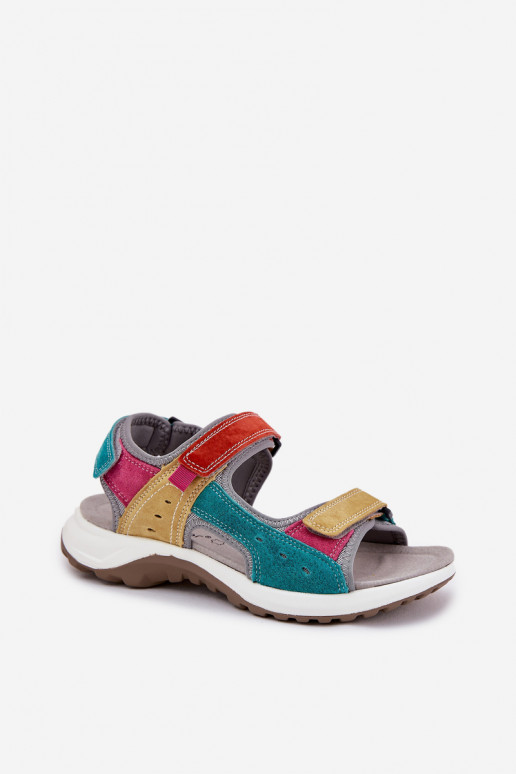 Leather Women's Sport Sandals McKeylor 95347 Multicolor Leather Women's Sport Sandals McKeylor 95347 Multicolor