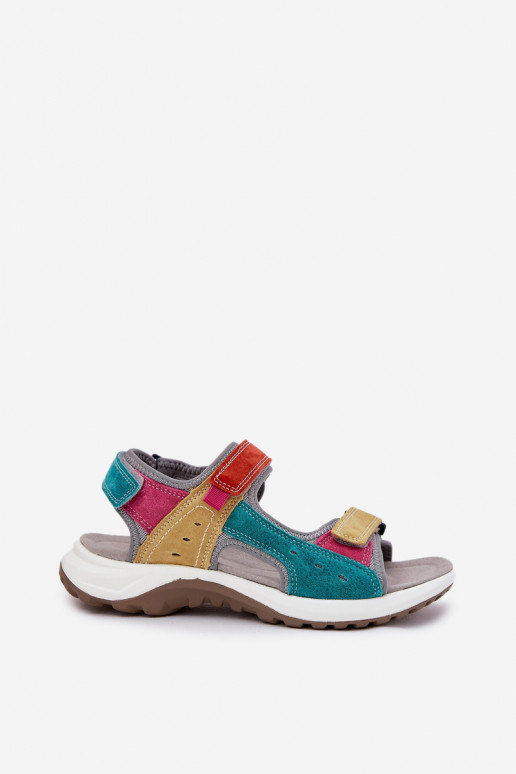 Leather Women's Sport Sandals McKeylor 95347 Multicolor Leather Women's Sport Sandals McKeylor 95347 Multicolor
