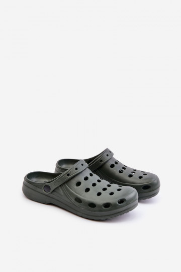 Men's Sandals Slippers For Garden Pool Dark Green 2