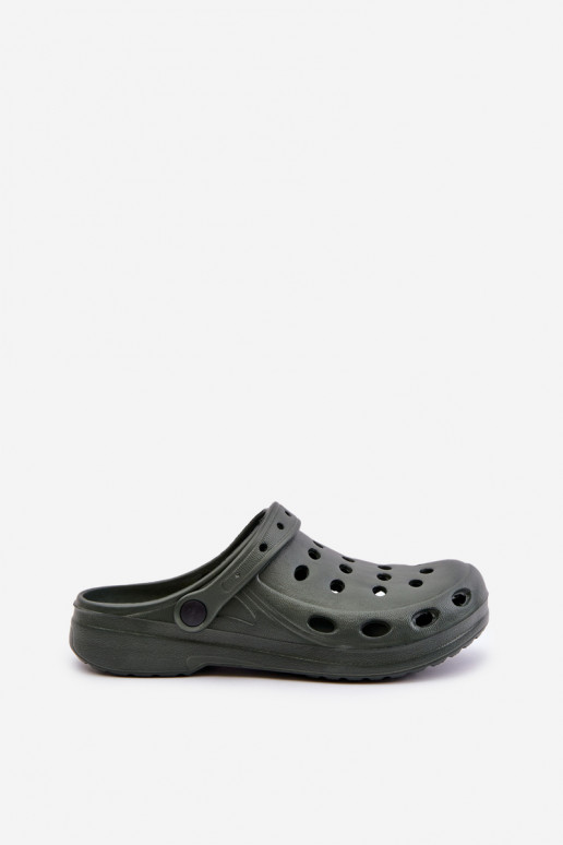 Men's Sandals Slippers For Garden Pool Dark Green Men's Sandals Slippers For Garden Pool Dark Green