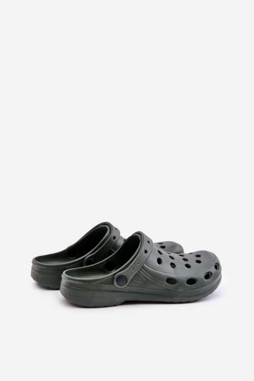 Men's Sandals Slippers For Garden Pool Dark Green Men's Sandals Slippers For Garden Pool Dark Green