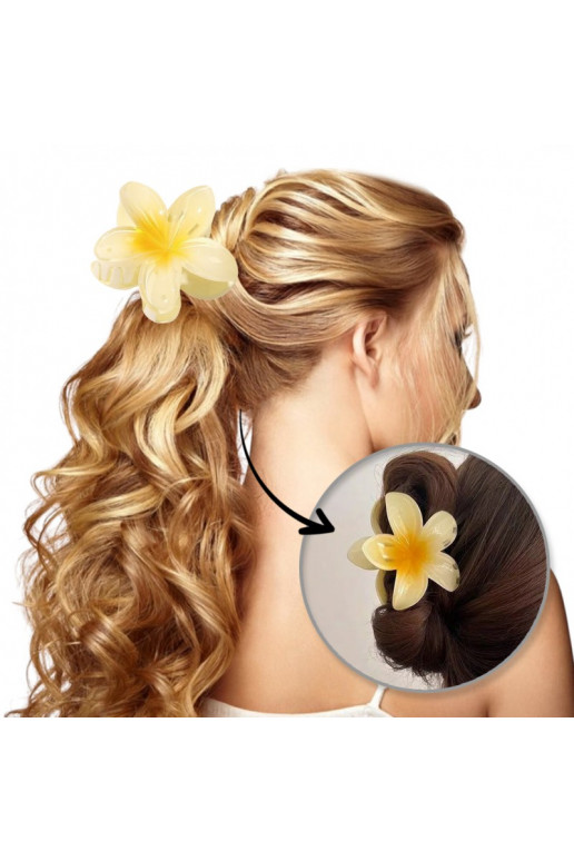 Gorgeous Barrette hair clip XL  ombre yellow 7,5x8cm SP269ZO