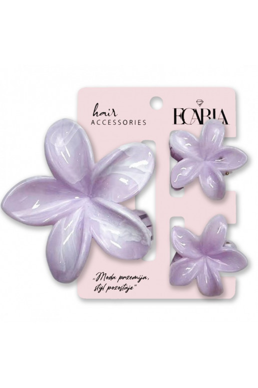 hair clips setklamer three in one,  XL + 2 pcs. mini spinek marmurek SP418