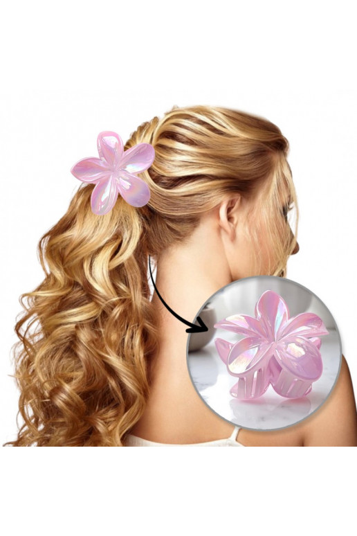 Gorgeous Barrette hair clip XL , pink opalizująca 7,5 x 8cm SP424