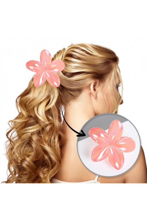 Gorgeous Barrette hair clip XL  pomarańcz opalizująca 7,5 x 8cm SP425