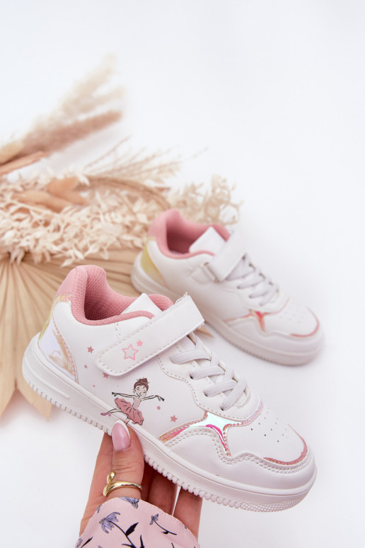 Girls Sport Shoes Ballerina White Ulinasse