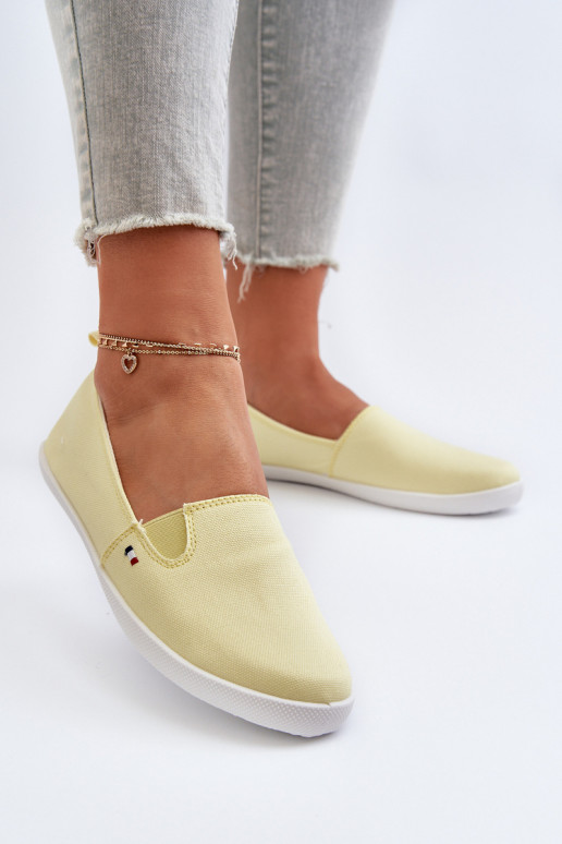 Women's Yellow Slip-On Sneakers Adrancia