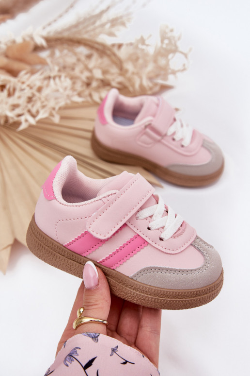 Sports Shoes Sneakers Kids Velcro Pink Adelina