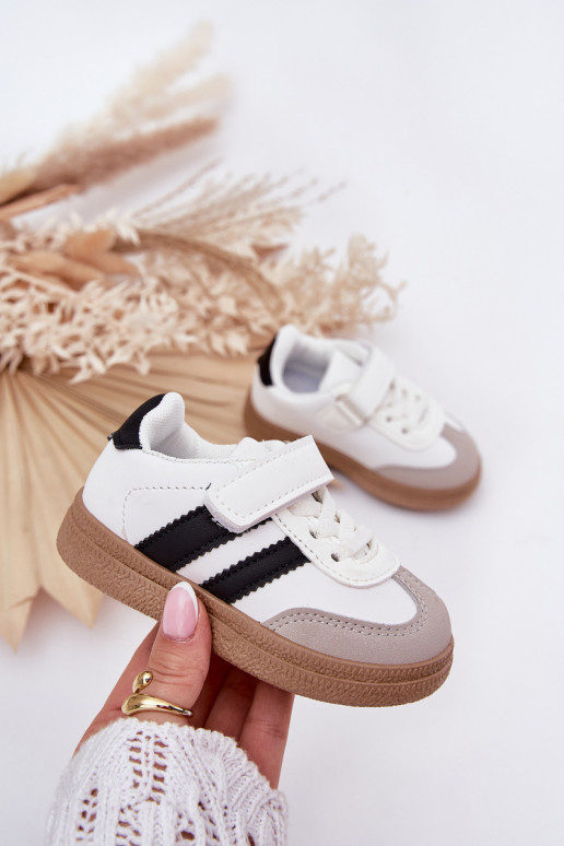 Sports Shoes Sneakers Children With Velcro White Adelina
