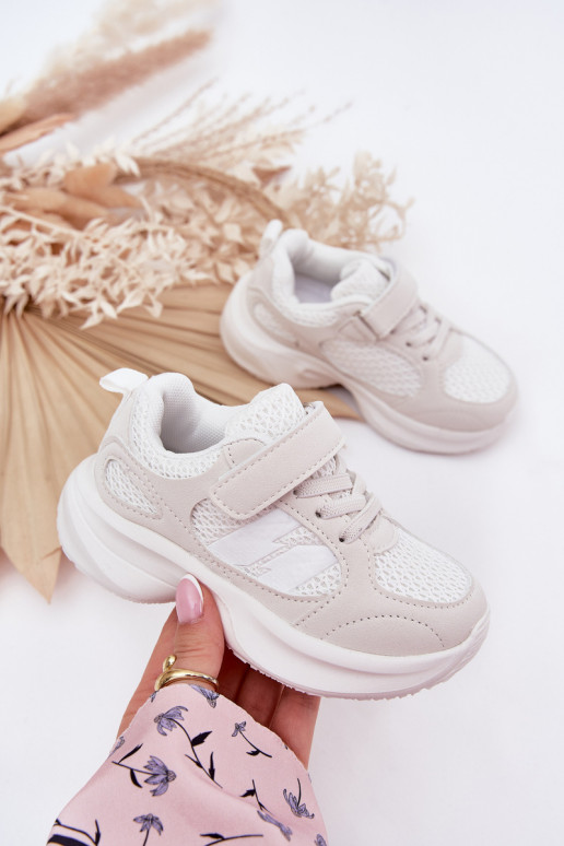 Children's Sports Shoes Sneakers With Velcro White Selinea