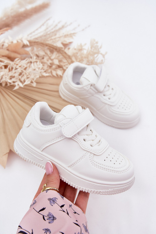 Children's Sports Shoes Made Of Eco Leather White Liora