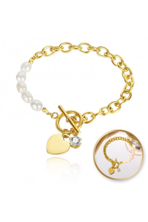 Bracelet   , with pearls BST1515