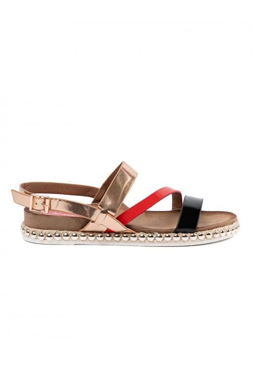 sandals womens ze zdobioną podeszwą