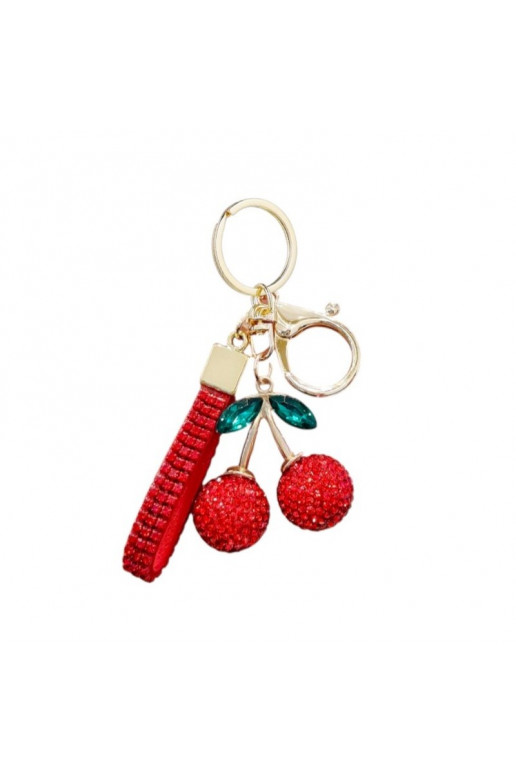 Keychain red WISIENKI withCYRONIAMI gold BRL365