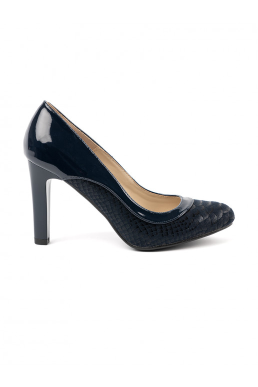 Comfortable black High heels on a high heel