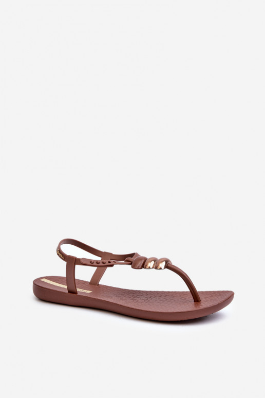 Women's Flat Sandals Flip Flops 83507 Ipanema Class Blown Up Sandal Fem Brown