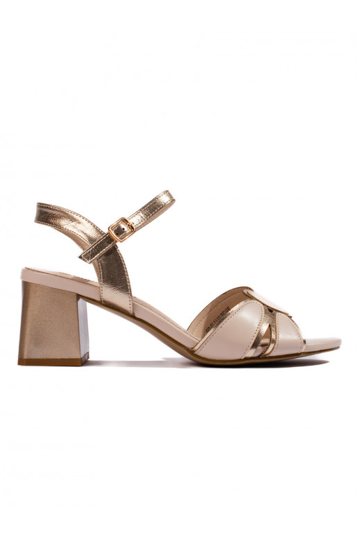 with lacquer effect sandals womens on highheels beige